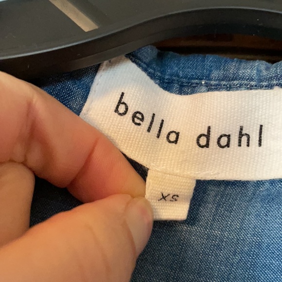 Bella Dahl fringe hem button down jean shirt! - Picture 3 of 4